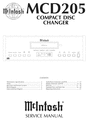 Thumbnail McIntosh MCD-205 , Original Service Manual