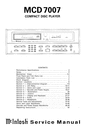 Thumbnail McIntosh MCD-7007 , Original Service Manual Thumbnail McIntosh MCD-7007 , Original Service Manual