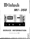 Thumbnail McIntosh MI-350 , Original Service Manual