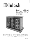 Thumbnail McIntosh ML-4M , Original Service Manual