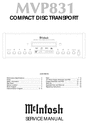 Thumbnail McIntosh MVP-831 , Original Service Manual