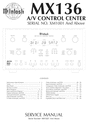 Thumbnail McIntosh MX-136 , Original Service Manual Thumbnail McIntosh MX-136 , Original Service Manual