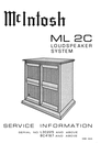 Thumbnail McIntosh ML-2C  loudspeaker , Original Service manual