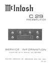 Thumbnail McIntosh C-29 , Original Service Manual