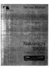 Thumbnail Nakamichi 580M Original Service Manual 