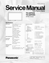 Thumbnail Panasonic TH-42-PHD5 & 42-PHW5 , Service Manual & Schematics