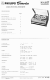 Thumbnail Philips N-4407 , Service Manual in deutscher Sprache