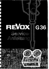 Thumbnail ReVox G-36 , service anleitung