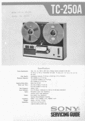 Thumbnail Sony TC-250-A reel to reel tape recorder Service Manual Thumbnail Sony TC-250-A reel to reel tape recorder Service Manual