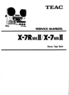 Thumbnail Teac X-7 mkII & X-7R mkII reel tape recorder Service Manual