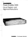 Thumbnail Tandberg TPA-3003 , Service Manual 