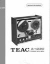 Thumbnail Teac A-1230 reel tape recorder Scematics