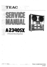 Thumbnail Teac A-2340-SX reel tape recorder Service Manual Thumbnail Teac A-2340-SX reel tape recorder Service Manual
