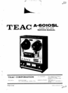 Thumbnail Teac A-6010-SL reel tape recorder Service Manual