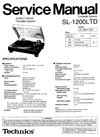 Thumbnail Technics SL-1200 LTD Limited , Turntable , Service Manual Thumbnail Technics SL-1200 LTD Limited , Turntable , Service Manual