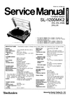 Thumbnail Technics SL-1210 mk2  Turntable , Service Manual