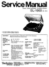 Thumbnail Technics SL-1900 Turntable , Service Manual & Supplement Thumbnail Technics SL-1900 Turntable , Service Manual & Supplement