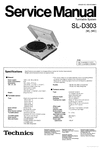 Thumbnail Technics SL-D-303 Turntable , Service Manual Thumbnail Technics SL-D-303 Turntable , Service Manual