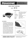 Thumbnail Technics SP-10 Turntable , Service Manual , Schematics & DIY
