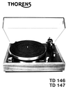 Thumbnail Thorens TD-146 , TD-147 Manuel Service en Française 
