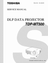 Thumbnail Toshiba TDP-MT-500 ,  DLP data Projector , Service Manual