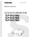 Thumbnail Toshiba TLP-780 & TLP-781  , LCD Projector Service Manual