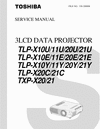 Thumbnail Toshiba  TLP-X10 X11 X20 X21 & TXP-X20 X21 , Service Manual