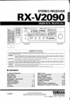 Thumbnail Yamaha RXV-2090 Service Manual for repair
