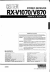Thumbnail Yamaha RXV-1070 , RXV-870 Service Manual for repair
