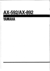 Thumbnail Yamaha AX-592 & AX-892 Amplifier, Original Service Manual Thumbnail Yamaha AX-592 & AX-892 Amplifier, Original Service Manual