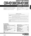 Thumbnail Yamaha CDR-HD-1300  Service-Workshop Manual for repair