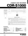 Thumbnail Yamaha CDR-S-1000  Service-Workshop Manual for repair