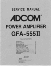 Thumbnail Adcom GFA-555 mk2 Original Service Manual