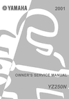 Thumbnail 2001 Yamaha YZ250N Owners repair manual