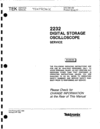 Thumbnail Tektronix 2232 Service Manual
