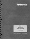 Thumbnail Tektronix 464 Oscilloscope Service/Op Manual