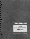 Thumbnail Tektronix 5A26 Op & Service Manual