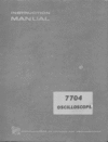 Thumbnail tektronix 7704 Service Manual