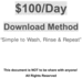 Thumbnail 100 Dollar Day Download System