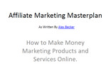 Thumbnail Affiliate Marketing Masterplan