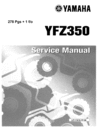 Thumbnail Yamaha Banshee YFZ350 Service Manual All Years