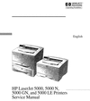 Thumbnail HP 5000, 5000 N, 5000 GN, 5000 LE Printers Service Manual