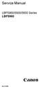 Thumbnail Canon Service Manual LBP5960/5900/5600 Series LBP5960