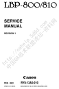 Thumbnail CANON LBP800-810  Service Manual