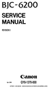 Thumbnail Canon Bjc-6200 Printer Service Manual Thumbnail Canon Bjc-6200 Printer Service Manual