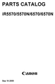 Thumbnail PARTS CATALOG  iR5570/5570N/6570/6570N