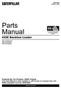 Thumbnail Parts Manual 432E Backhoe Loader CAT