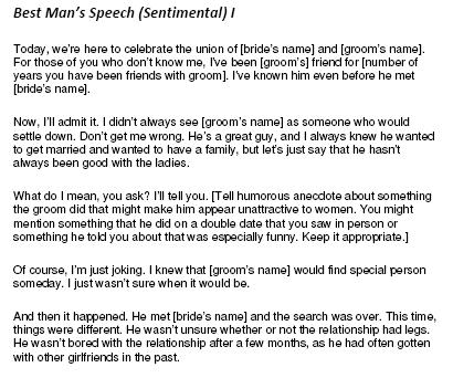 Wedding speech fill in the blanks image