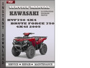 Thumbnail Kawasaki KVF750 4x4 Brute Force 750 4x4i 2005 Factory Service Repair Manual Download