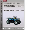 Thumbnail Yamaha YFM 200 1983-1986 Factory Service Repair Manual Download